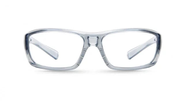 On Guard 160S grey plastic safety glasses with side shields