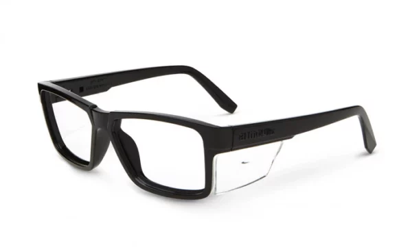 Armourx 5005 black plastic safety glasses with side shields