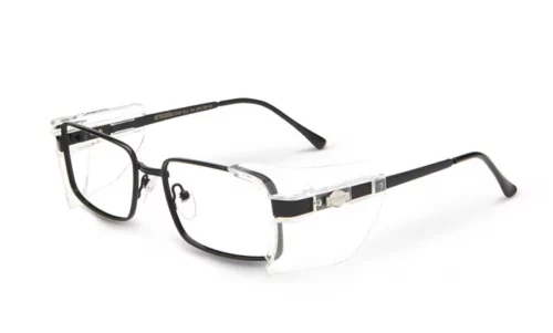 Armourx 7013P black metal safety glasses with side shields